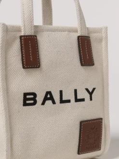 Borsa Bally in canvas di cotone e pelle