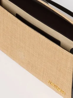 Borsa Bambino Jacquemus in rafia e pelle