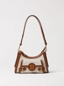 Borsa B-Buzz Balmain in pelle e canvas