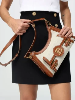 Borsa B-Buzz Balmain in pelle e canvas