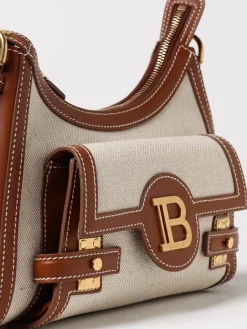 Borsa B-Buzz Balmain in pelle e canvas