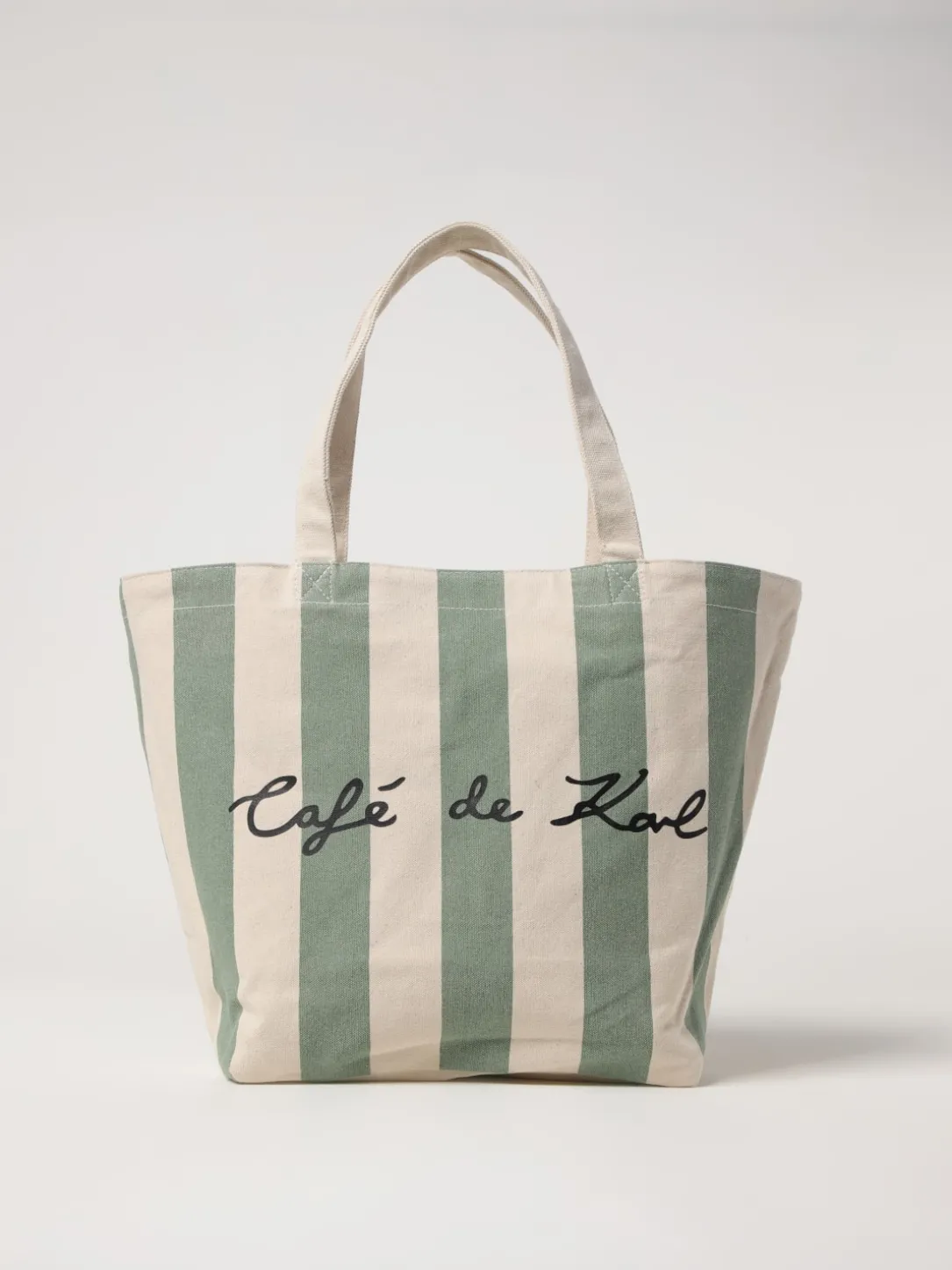 Borsa Cafè De Karl Karl Lagerfeld reversibile in canvas di cotone riciclato