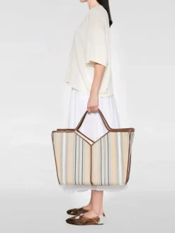 Borsa Calella Hereu in canvas e pelle