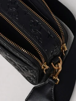 Borsa Camera Pinko in pelle con logo goffrato