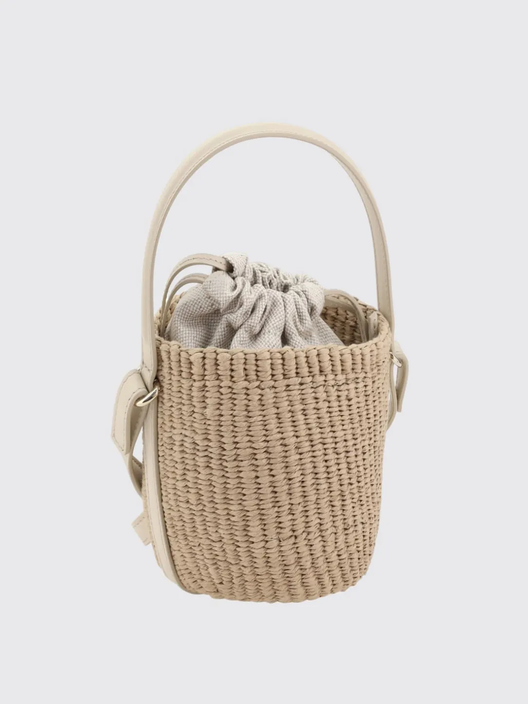 Borsa Chloè in rafia e pelle