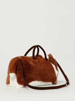 Borsa Corgi Moschino Couture in pelliccia sintetica