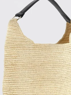 Borsa Cristiana Maison Michel in rafia