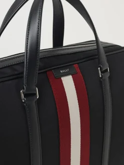 Borsa da lavoro Bally in nylon riciclato e pelle