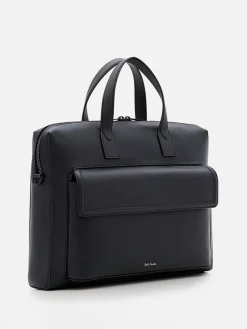 Borsa da ufficio in pelle saffiano Paul Smith