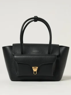 Borsa Double Beat Coccinelle in pelle martellata