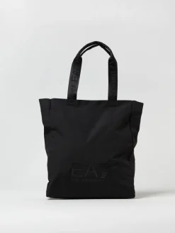 Borsa EA7 in nylon con stampa logo
