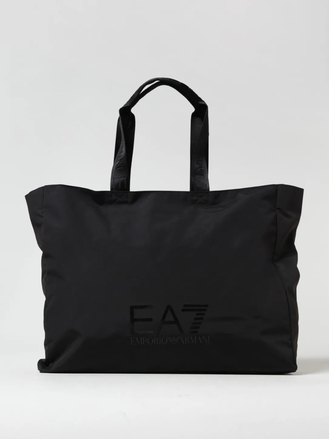 Borsa EA7 in nylon con stampa logo