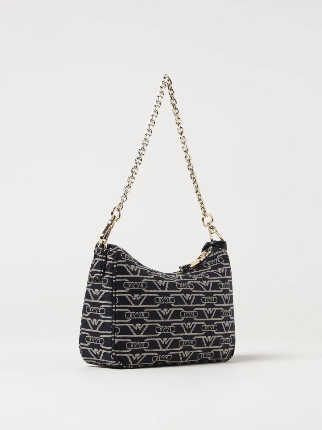 Borsa Emporio Armani in canvas con logo jacquard