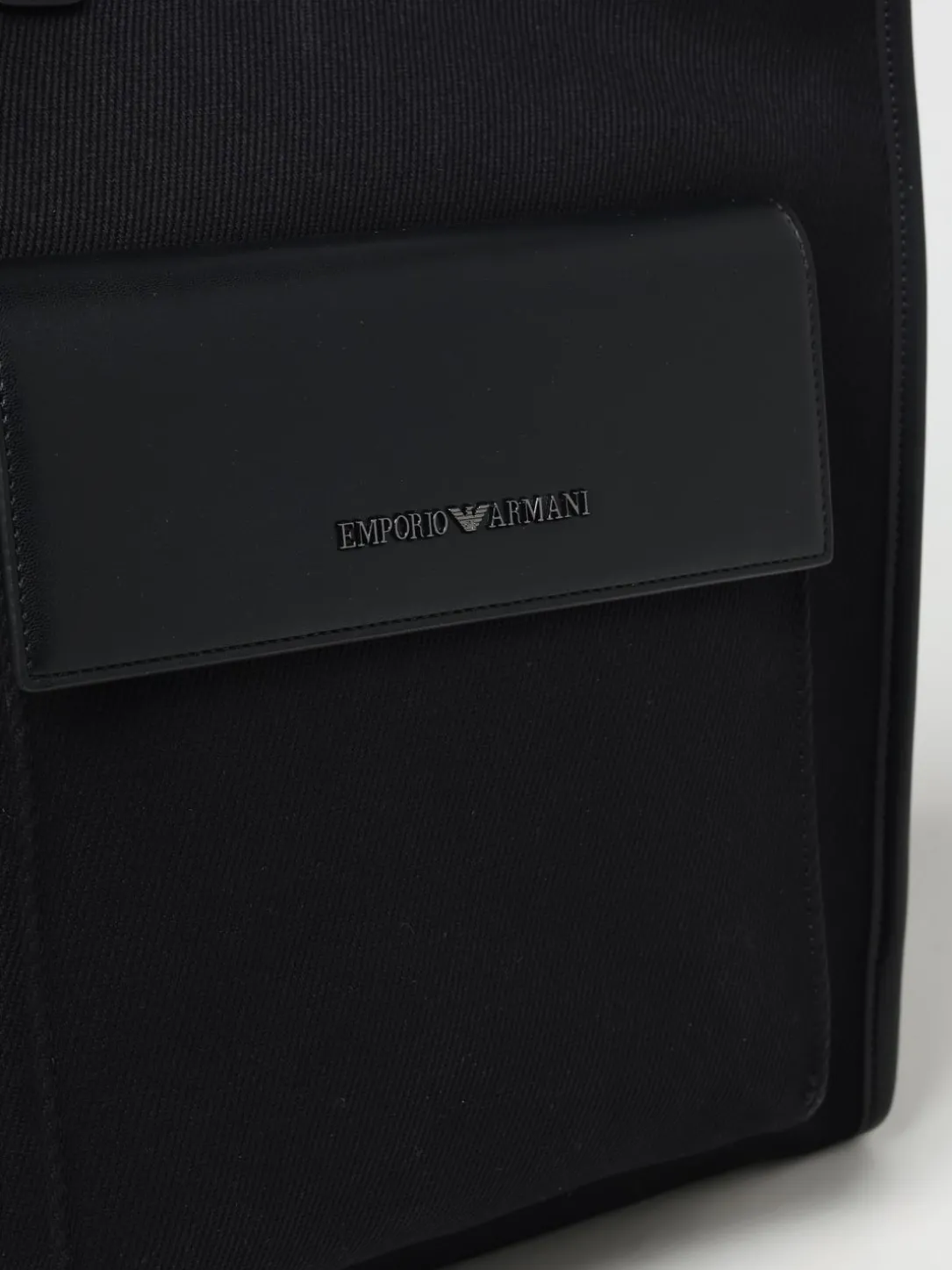 Borsa Emporio Armani in cotone e pelle