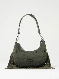 Borsa Ermanno Scervino in canvas traforata