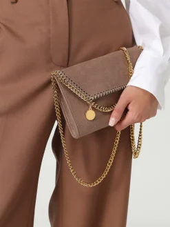 Borsa Falabella Stella McCartney in camoscio sintetico cracklè