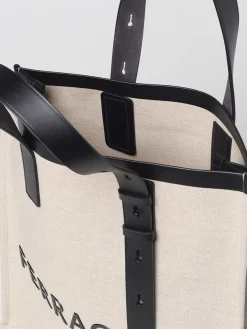 Borsa Ferragamo in canvas e pelle con logo
