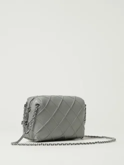 Borsa Fleming Tory Burch in pelle con lavorazione a diamante