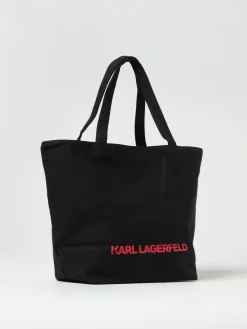 Borsa Heart Karl Lagerfeld reversibile in canvas di cotone riciclato