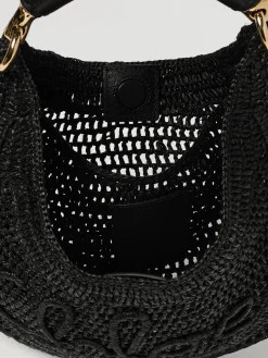 Borsa Hobo Summer Banana Chloè in rafia crochet