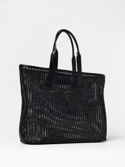 Borsa in rete intrecciata e pelle di vitello Dolce & Gabbana