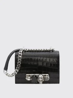 Borsa Jewelled McQueen in pelle