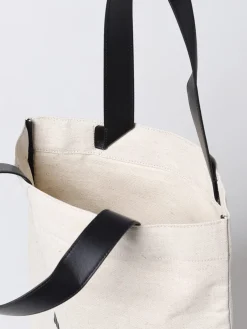 Borsa Jil Sander in canvas e pelle con logo