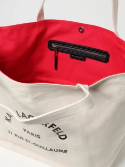 Borsa Karl Lagerfeld in canvas di cotone riciclato