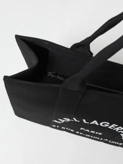 Borsa Karl Lagerfeld in canvas con stampa logo
