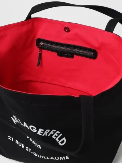 Borsa Karl Lagerfeld in canvas di cotone riciclato