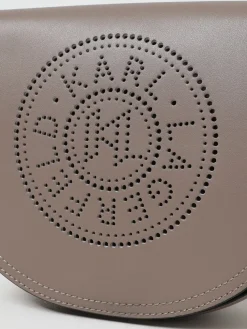 Borsa Karl Lagerfeld in pelle con logo traforato