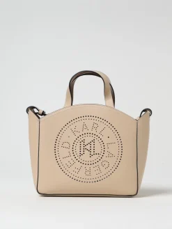 Borsa Karl Lagerfeld in pelle con logo traforato