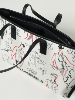 Borsa Karl Lagerfeld in pelle sintetica stampata