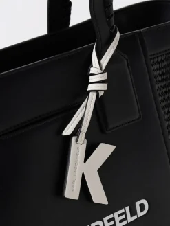 Borsa Karl Lagerfeld in rafia e pelle sintetica
