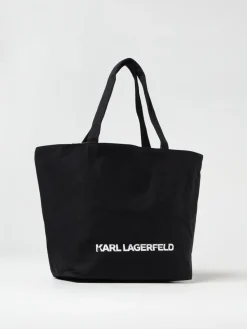 Borsa Karl Lagerfeld reversibile in nylon stampato