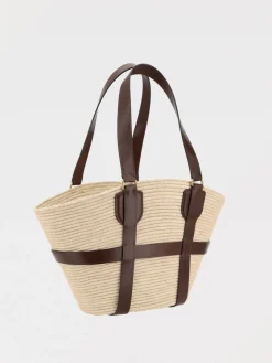 Borsa Kerala 25 Chloè in rafia e pelle