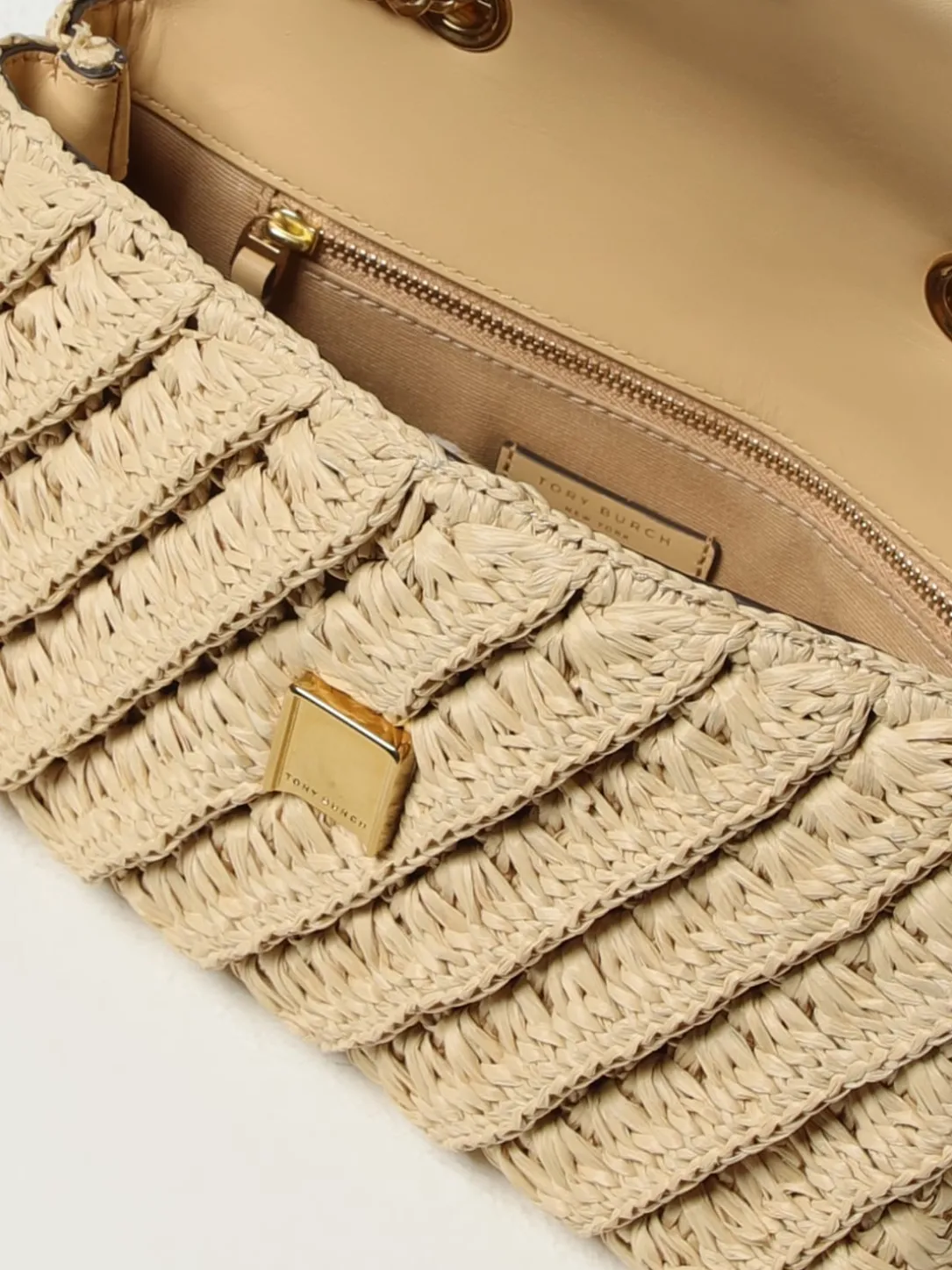 Borsa Kira Tory Burch in rafia intrecciata