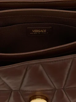 Borsa Kleio Versace in nappa matelassè