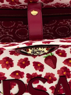 Borsa La Medusa Versace in canvas con stampa floreale