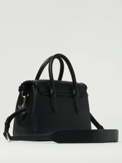 Borsa Laya Small Secret Pon-Pon in pelle sintetica a grana