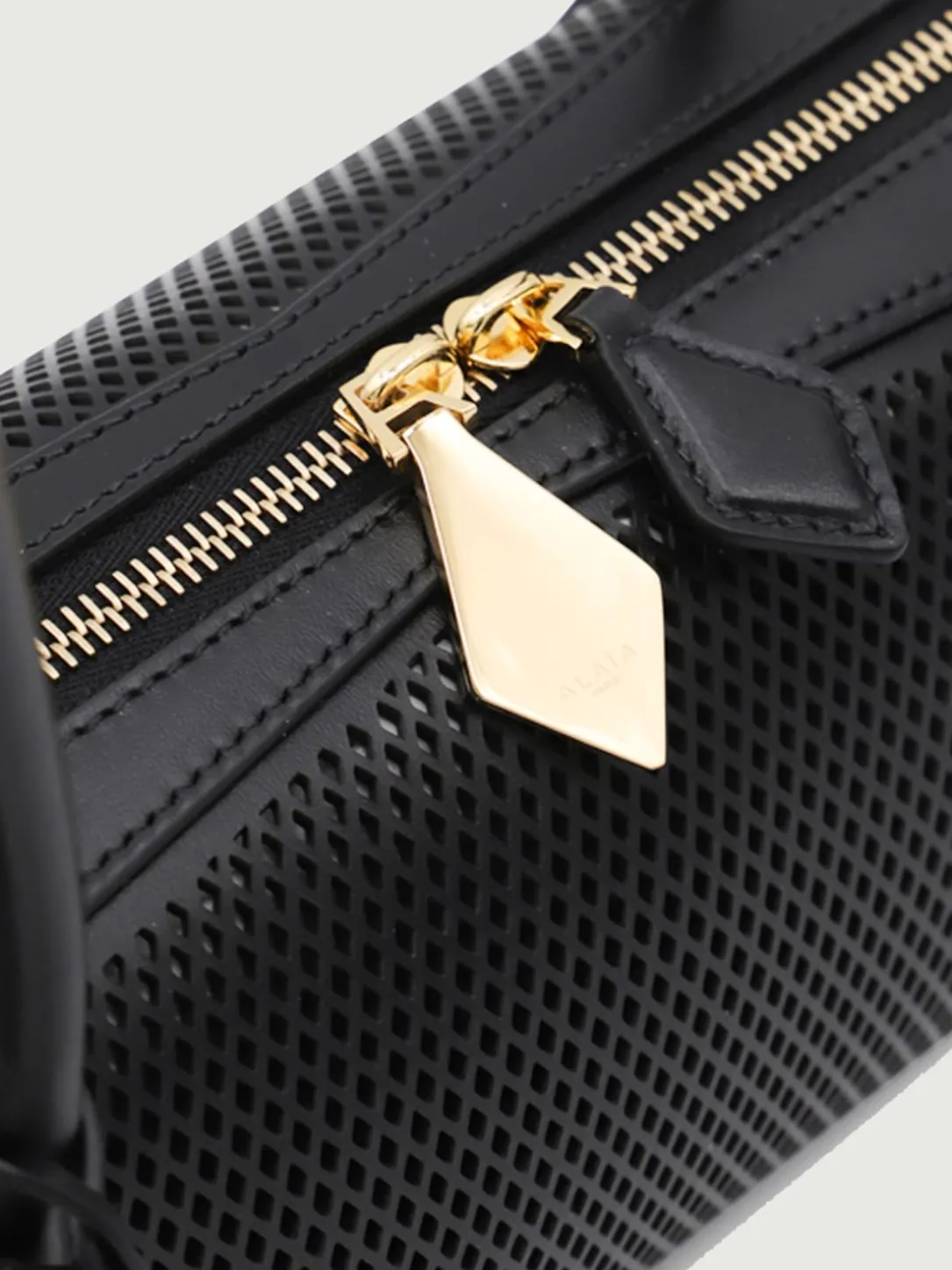 Borsa Le Teckel AlaÏa in pelle a grana