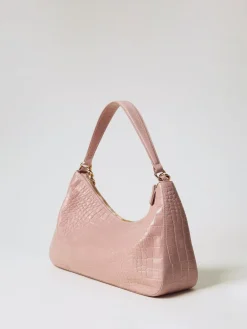 Borsa 'Liliane' in pelle a stampa coccodrillo Twinset