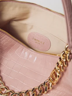 Borsa 'Liliane' in pelle a stampa coccodrillo Twinset