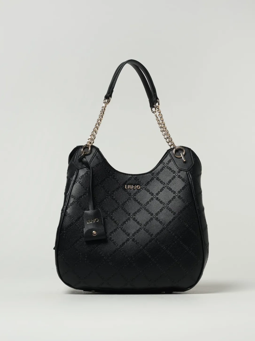 Borsa Liu Jo in pelle sintetica a grana con logo goffrato