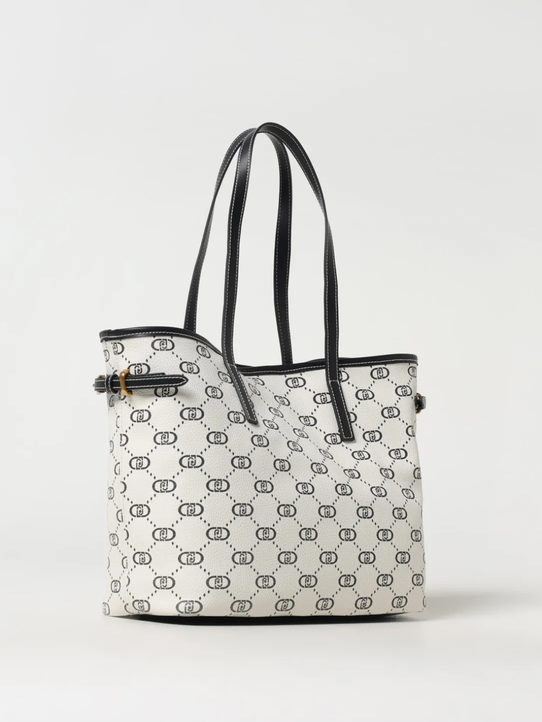 Borsa Liu Jo in pelle sintetica a grana con monogram all over