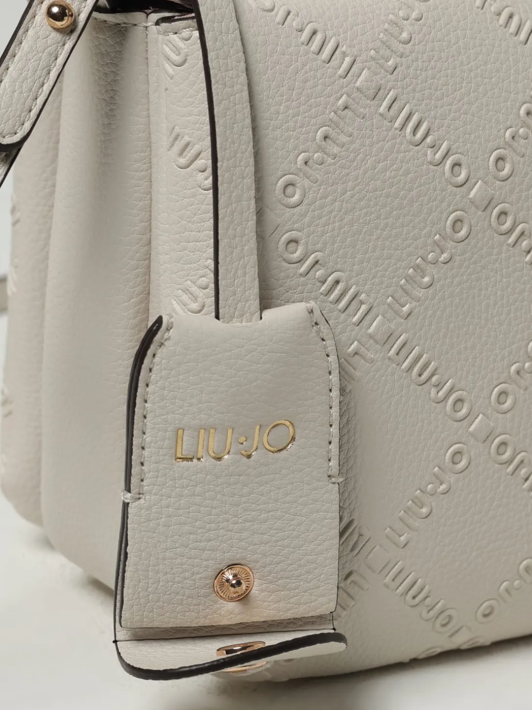 Borsa Liu Jo in pelle sintetica a grana con logo goffrato