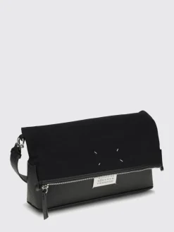 Borsa Maison Margiela in pelle a grana e cotone