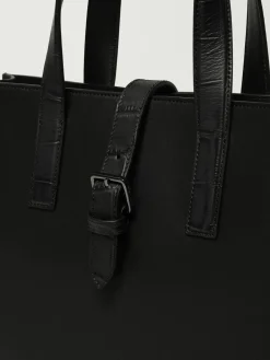Borsa Maxi tote in pelle bovina Emporio Armani