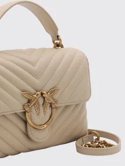 Borsa Mini Lady Love Bag Puff Pinko in nappa matelassè chevron