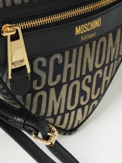 Borsa Moschino Couture in tessuto jacquard e pelle